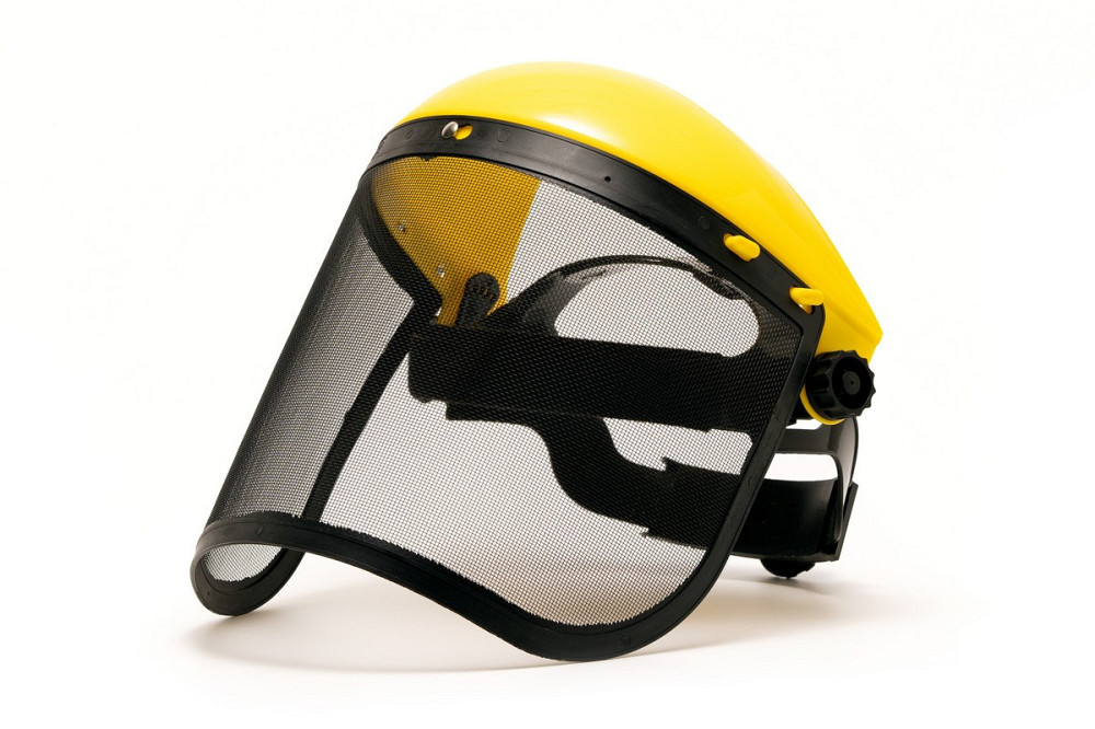 Щиток защитный газонокосильщика MASTERTOOL с наголовником с металлической сеткой 81-0016 Харків - зображення 1