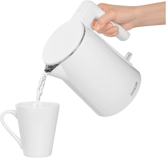 Электрочайник Sencor SWK 0155WH 1 л белый Київ - зображення 9