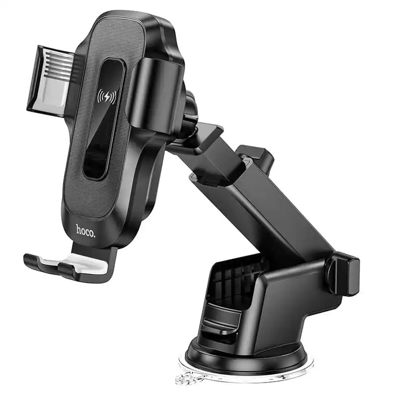 Автодержатель с БЗУ Hoco HW3 Wise 15W (center console) Херсон - зображення 1