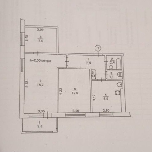 Продаж зручної 3 кімнатної квартири на Зарічному Електрозаводська Кривий Ріг - зображення 9