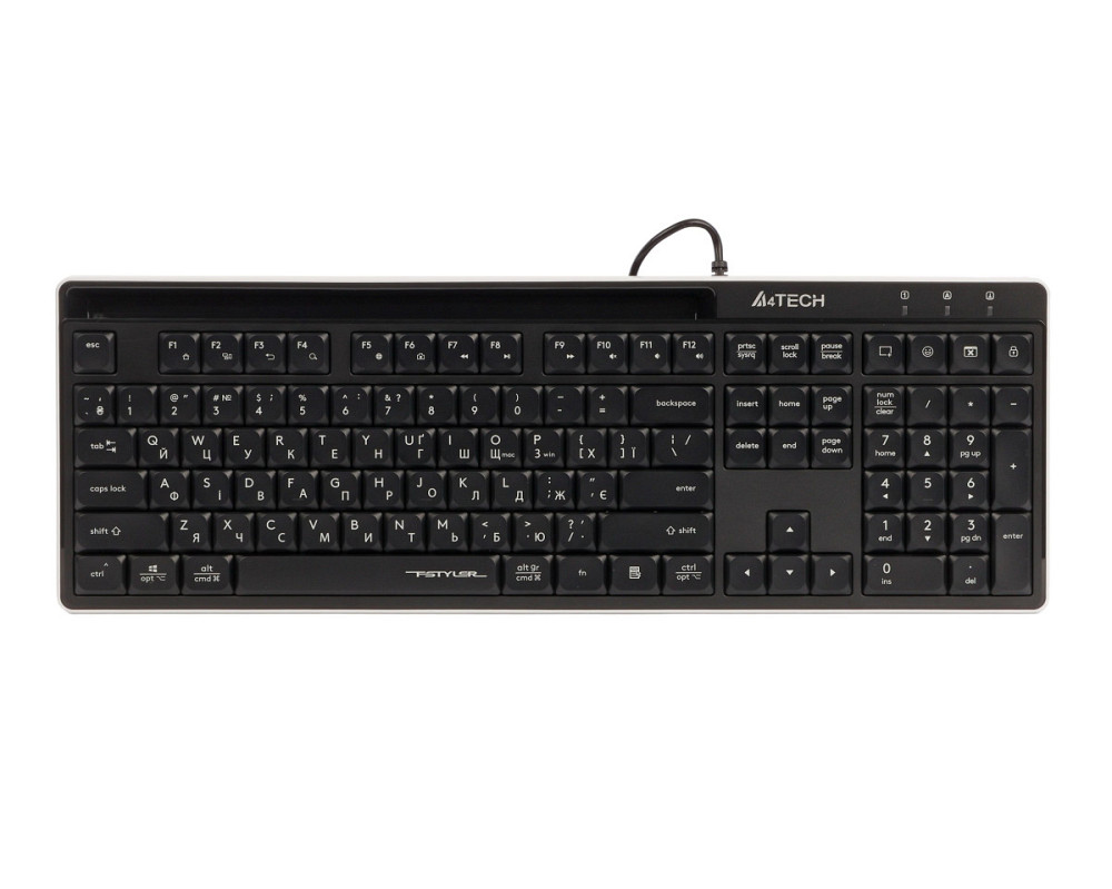 Клавиатура компьютерная проводная A4Tech Fstyler FX72(Black) черная Київ - зображення 1