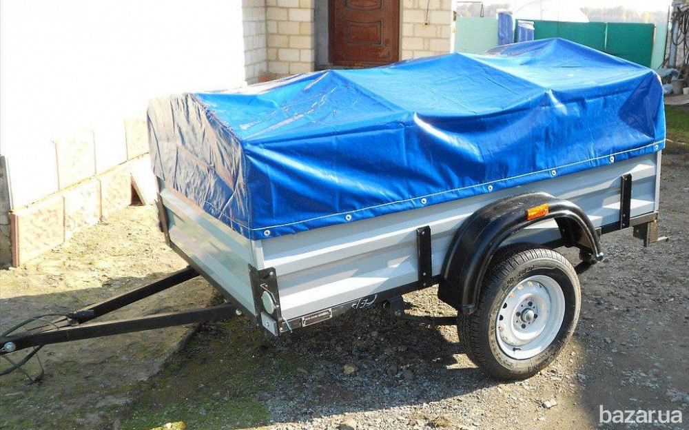 Тент на легковий причіп Креон 2,00 х 1,30 ПВХ Єврофура Баришівка - зображення 1