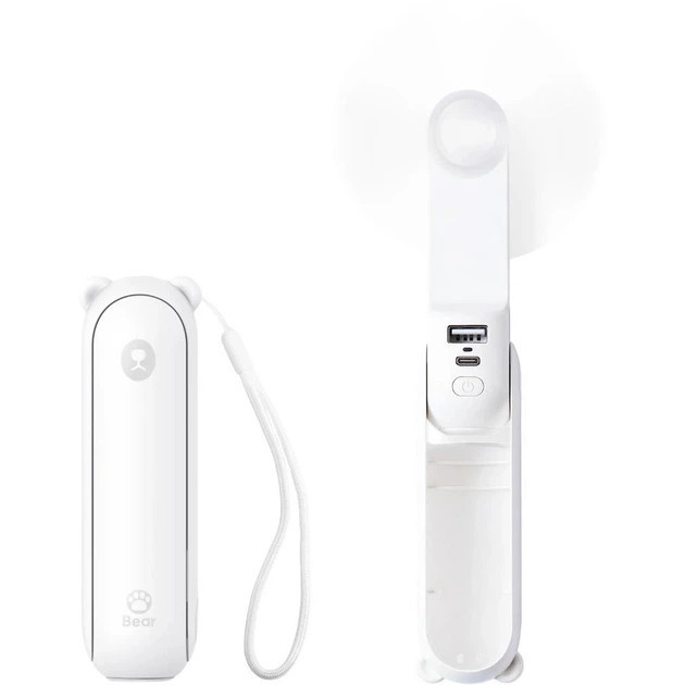Вентилятор аккумуляторный Jisulife F8X White 10 Вт белый Киев - изображение 3