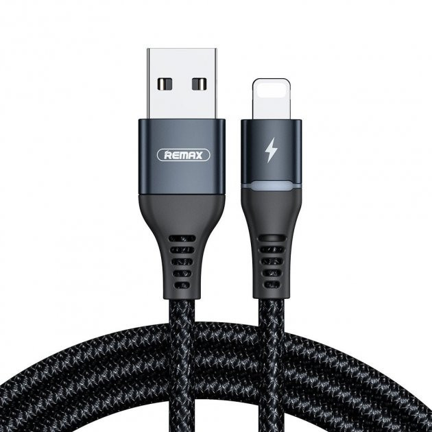 Кабель USB Remax Lightning Colorful Light RC-152i 1 м Київ - зображення 1