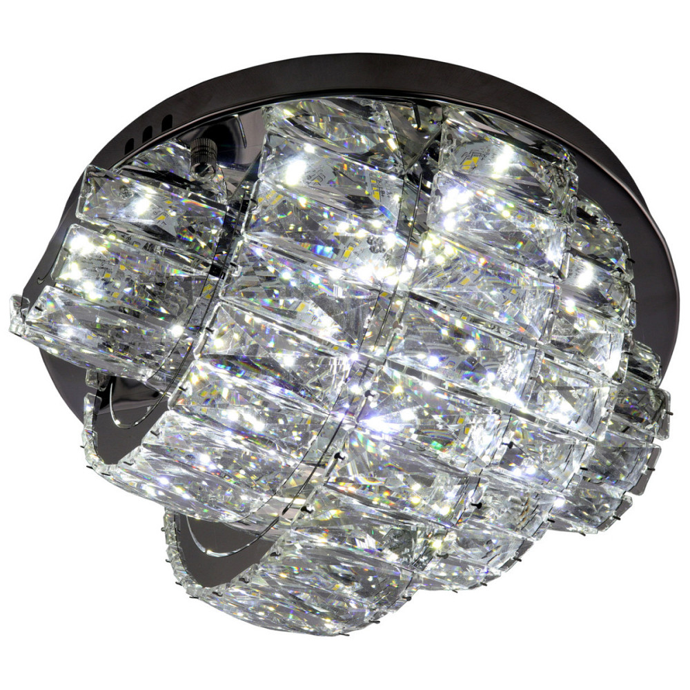 Люстра стельова кришталева LED з пультом C8772/350 Хром 19х35х35 см. Київ - зображення 1