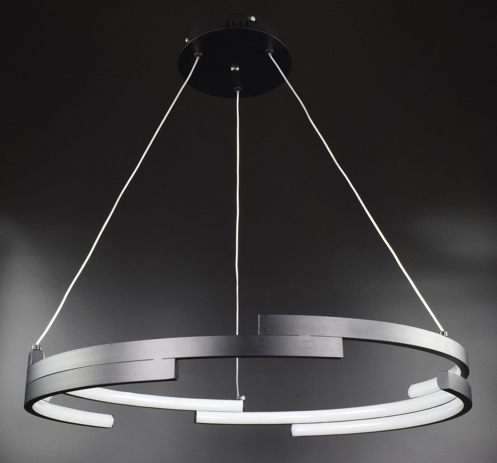 Люстра стельова LED SGA17-500-bk Чорний 30-150х56х56 см. Київ - зображення 1