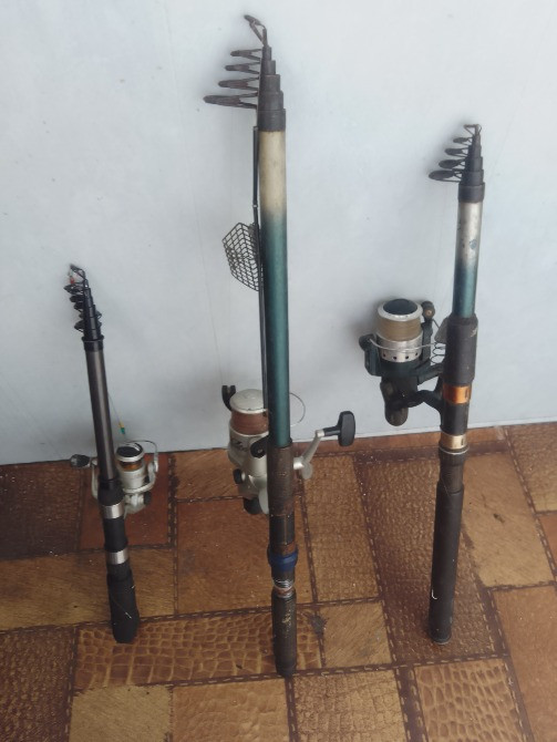 Сдам в аренду удочки для рыбалки. телескопические с безинерциоными катушками 3шт. Дніпро - зображення 1