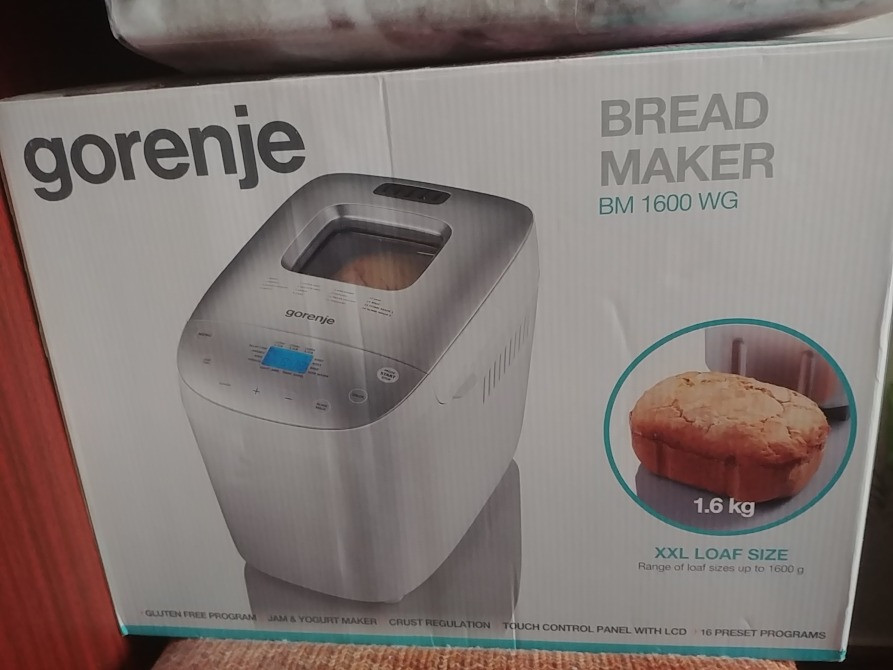 Хлебопечь Gorenje BM1600WG новая Лубни - зображення 1