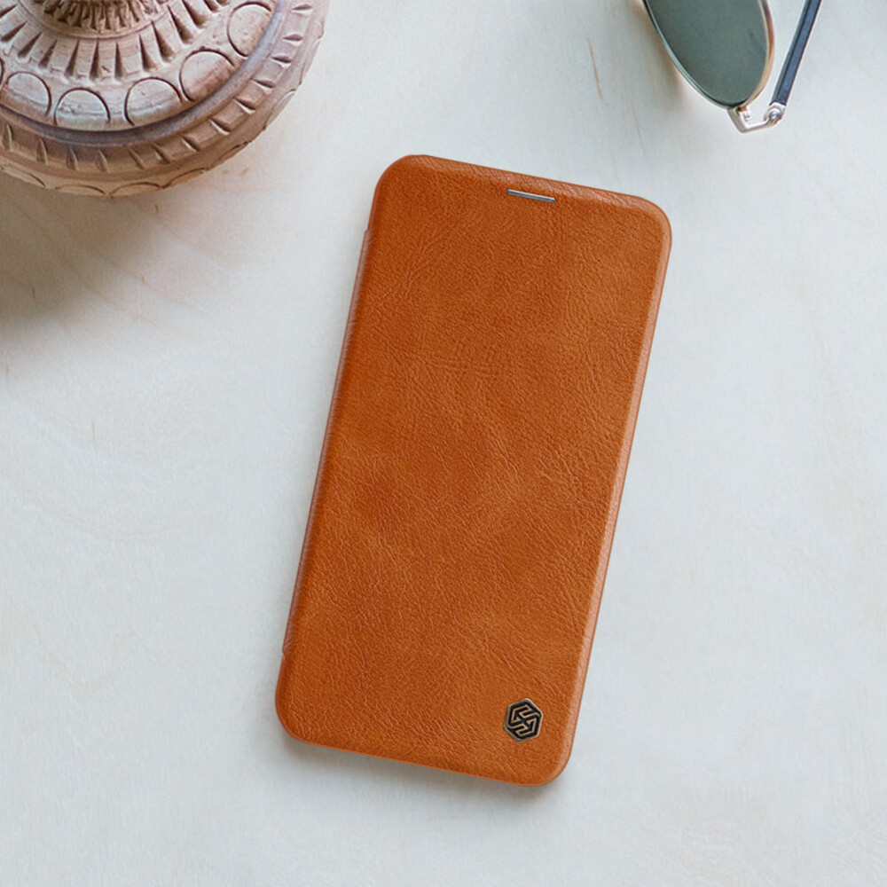 Кожаный чехол-книжка Nillkin Qin Series для Apple iPhone 12 Pro Max (6.7") Херсон - изображение 5