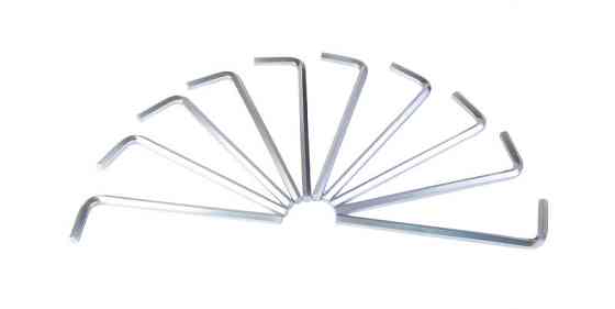 Ключ шестигранный MASTERTOOL Long Arm CrV 8,0 мм 36×149 мм набор 10 шт 75-0008 Харків