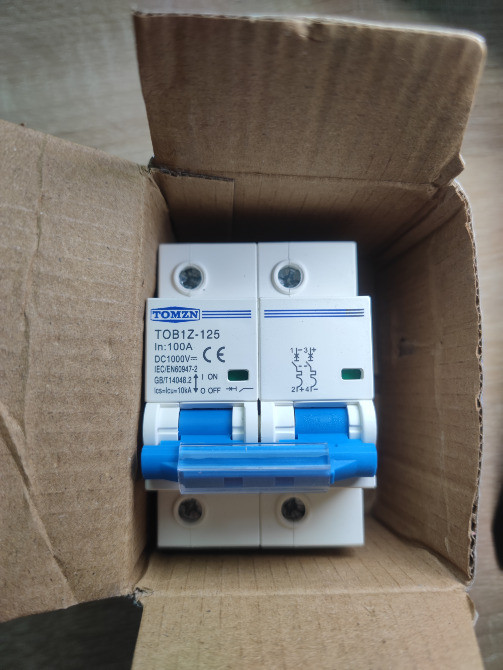 автоматичний вимикач DC 100a 2p TOMZN TOB1Z-125, Ромни - зображення 4
