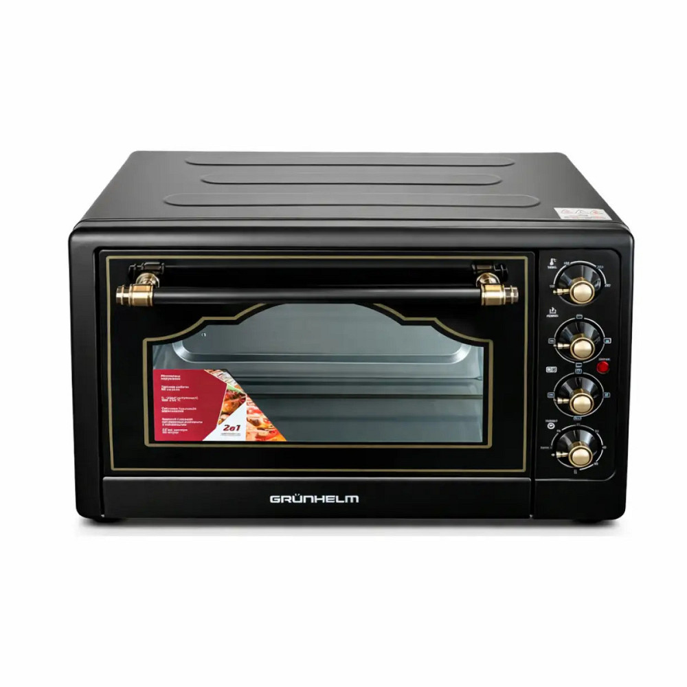 Печь электрическая Grunhelm GN50CLT 50 л 2000 Вт черная Киев - изображение 6