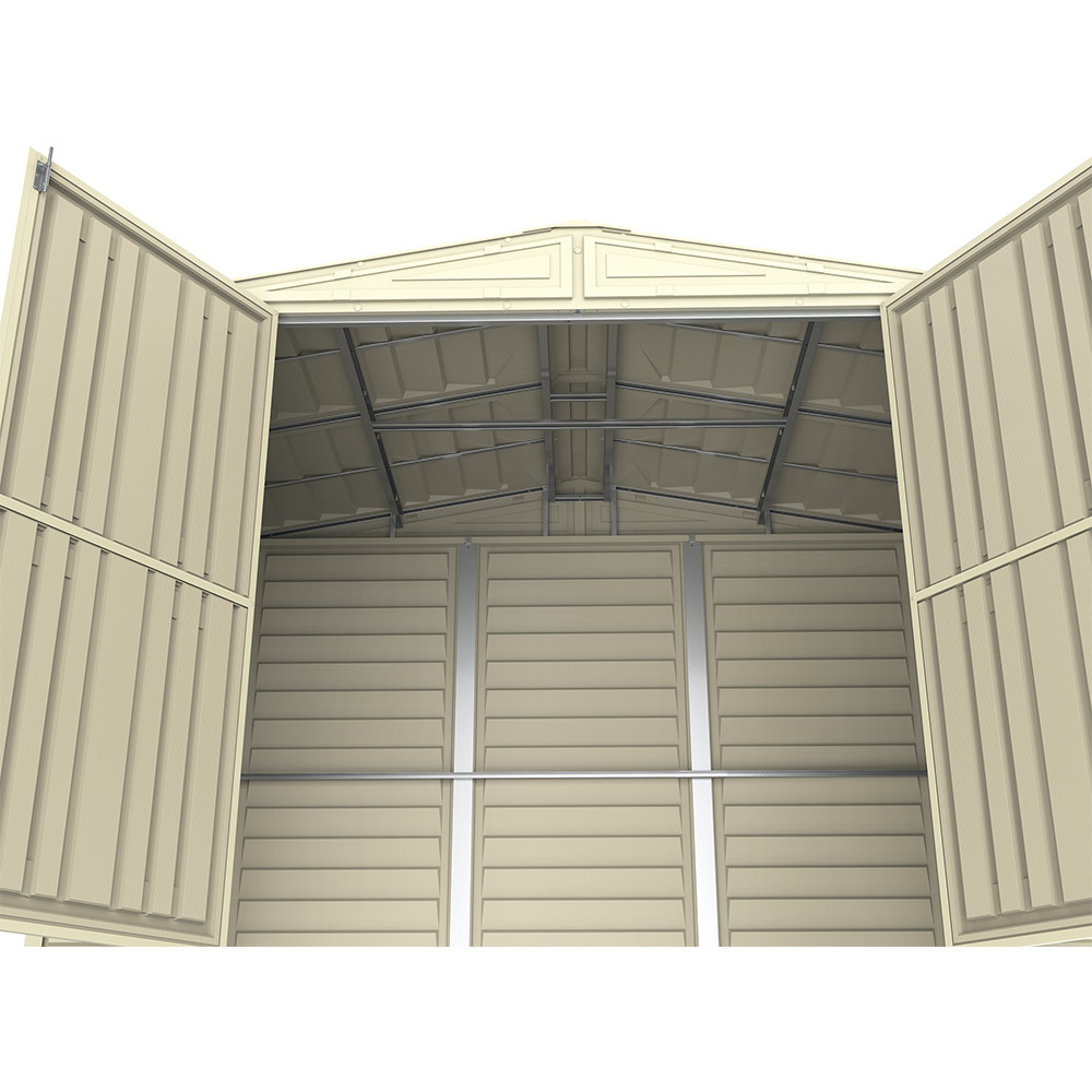 Сарай пластиковый DuraMate 240x163x186 см слоновая кость Київ - зображення 5