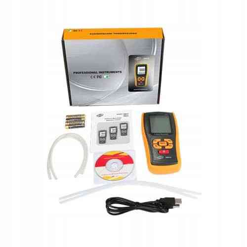 Микроманометр дифференциального давления USB, ±10 кПа BENETECH GM510 Харків