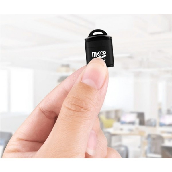 DM Кардрідер Mini Speed USB 2.0 TF MicroSD Memory Adapter Black (Код товару:27689) Харків - зображення 5