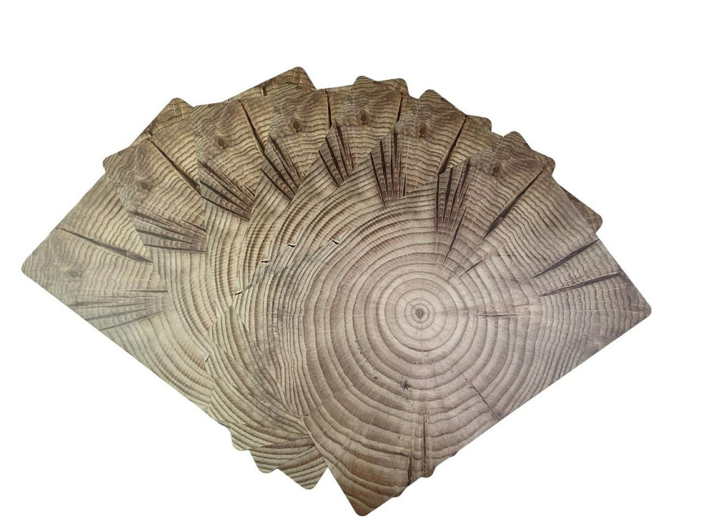 Коврик сервировочный под столовые приборы, 30х45 см, полипропилен, срез дерева, ТМ Мой Дом 01447 Київ - зображення 1