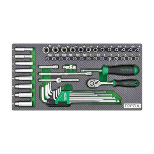 Комбинированный набор инструментов 1/4" 50ед. (в ложементе) TOPTUL GEA5004 Харьков