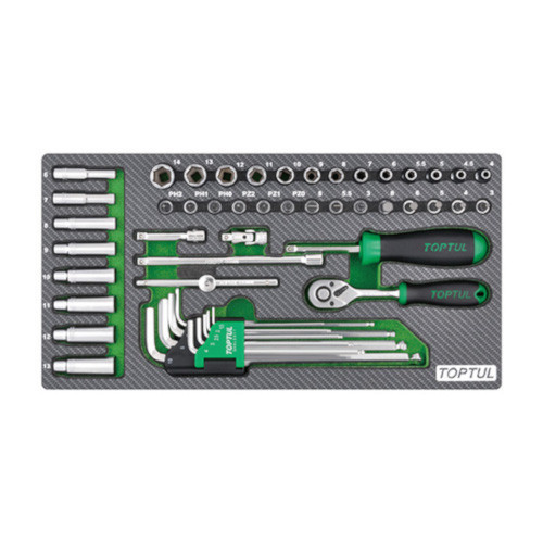 Комбинированный набор инструментов 1/4" 50ед. (в ложементе) TOPTUL GEA5004 Харьков - изображение 1