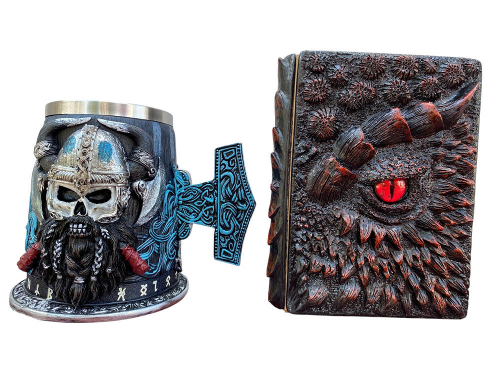 Подарочный набор Кружка 3 Молот Тора Бородаст Викинг и Блокнот 3 «Око Пламинного Дракона» Київ - зображення 3