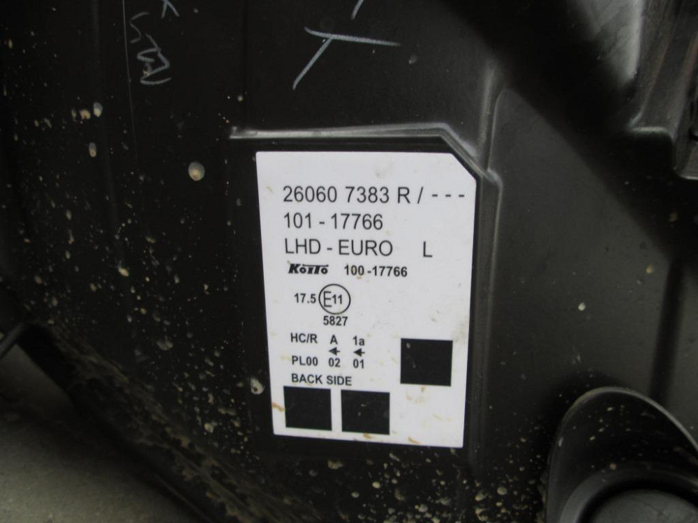 Фара левая Renault Kangoo 2013-2019 (260607383R) Ковель - изображение 4