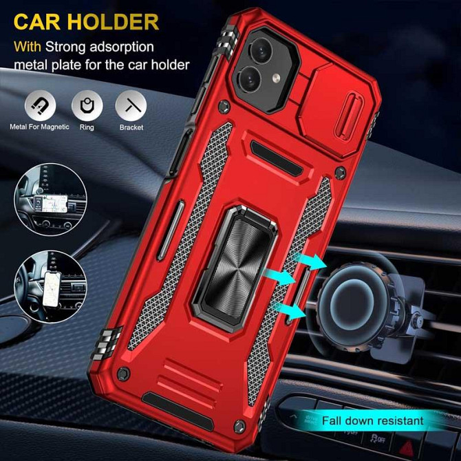 Ударопрочный чехол Camshield Army Ring для Samsung Galaxy A07 Херсон - изображение 3