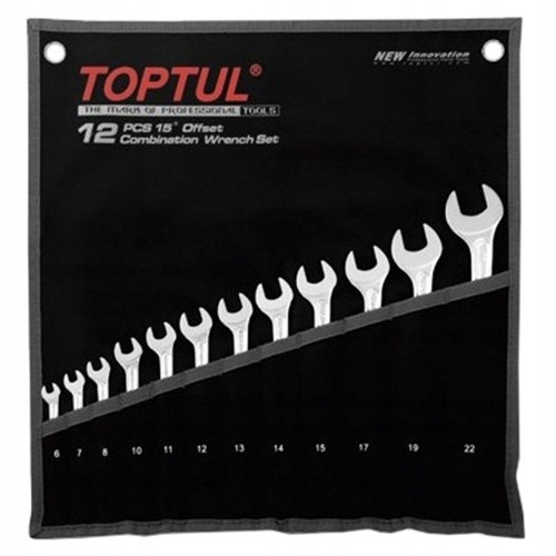 Набор ключей комбинированных TOPTUL 12 шт. 6-22 Hi-Performance GPAX1202 Харків - зображення 2