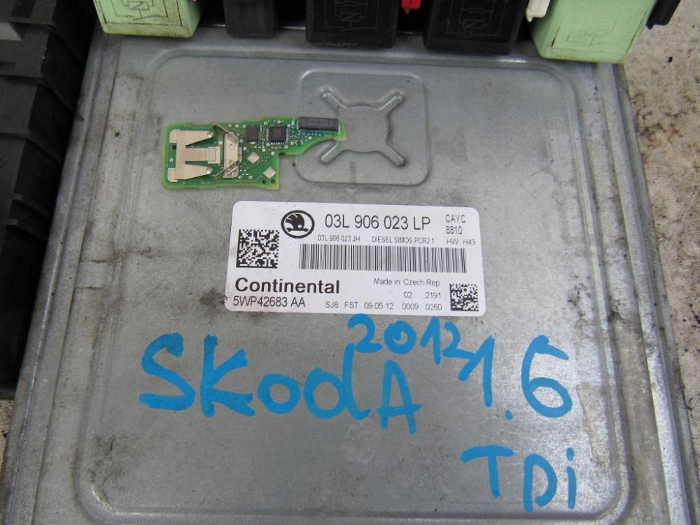 Блок управления двигателем Skoda Octavia A5 1.6 tdi 2009-2013 (03L906023LP) Ковель - изображение 3