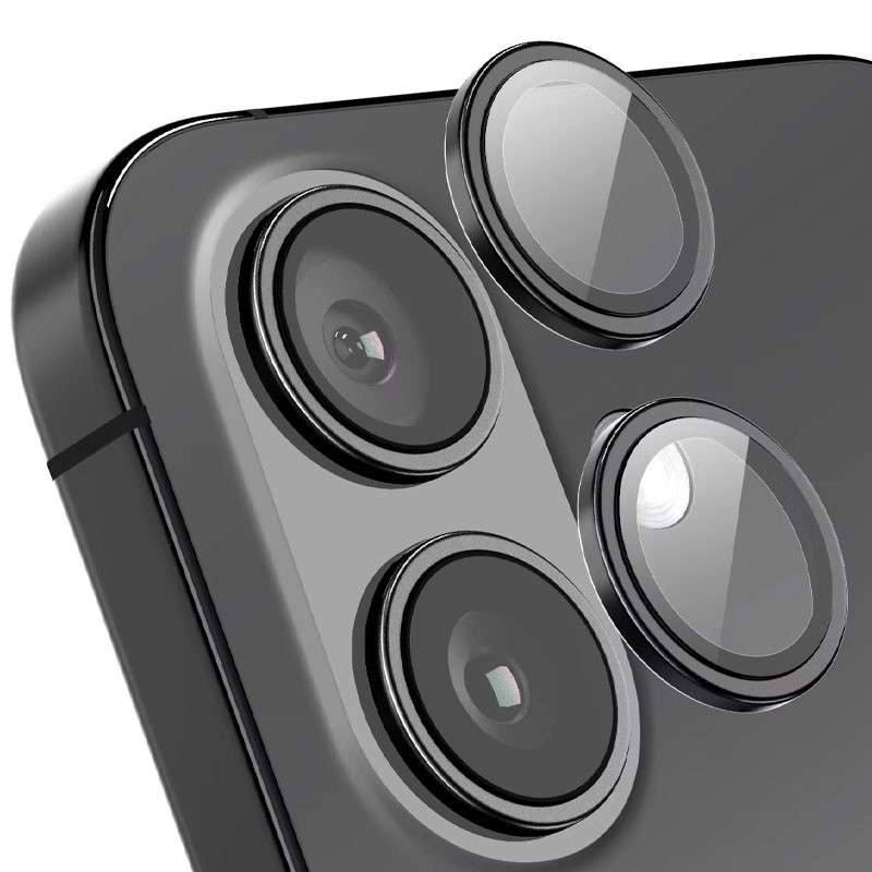 Защитное стекло Metal Classic на камеру (в упак.) для Apple iPhone 16 (6.1") / 16 Plus (6.7") Херсон - зображення 4