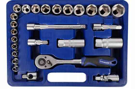 Набор головок с трещоткой 3/8" 27 ед. СТАНДАРТ ST-3827 Харків