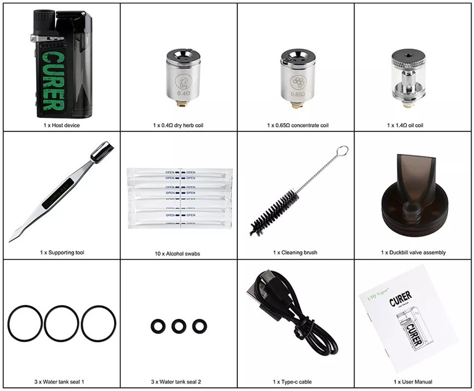 Вапорайзер LTQ Vapor Curer Black 3 в 1 Київ - зображення 4