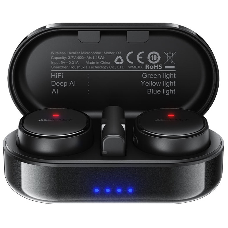 Петличный беспроводной микрофон Acefast R3 Type-C Херсон - зображення 1
