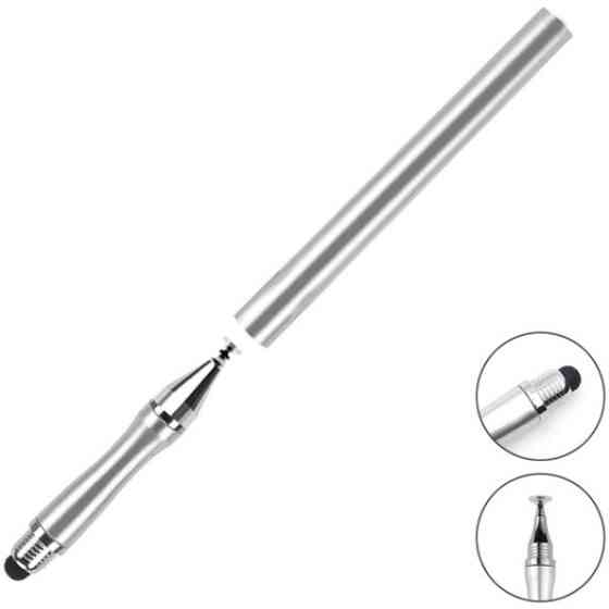 DM Стилус ручка Universal Drawing 2 в 1 для планшетів і смартфонів Silver Харків