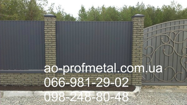 Профнастил "атрацит", Профлист графитового цвета 7024 мат. Киев - изображение 4