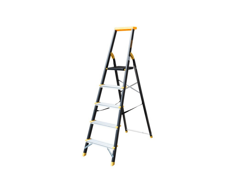Лестница алюминий/сталь MASTERTOOL 5 ступеней h=1064 мм max 150 кг 79-1205 Харків - зображення 1