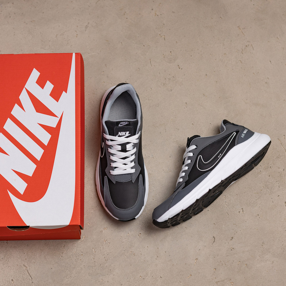 Мужские кожаные кроссовки N - Grey Киев - изображение 7