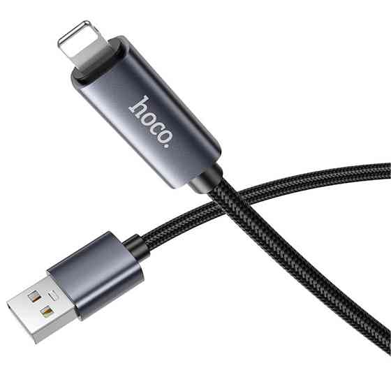 Дата кабель Hoco X112 Favor with display USB to Lightning 2.4A (1m) Херсон