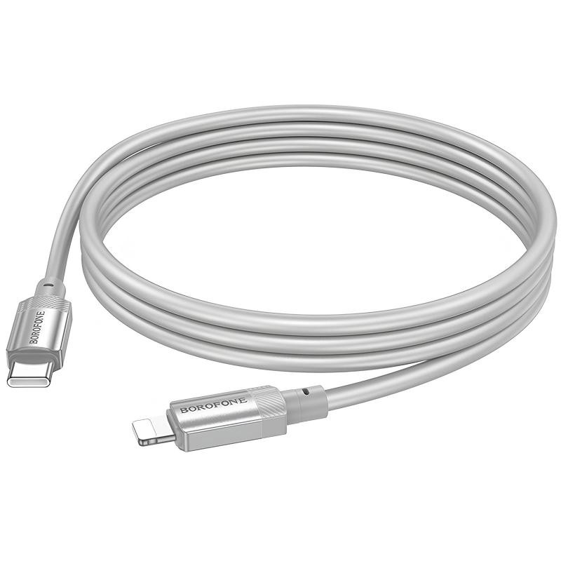 Дата кабель Borofone BX108 Start silicone Type-C to Lightning 27W (1m) Херсон - зображення 3
