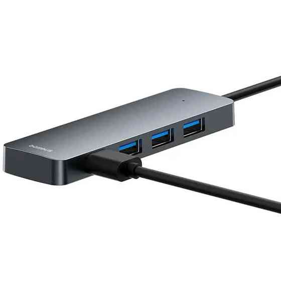 Переходник HUB Baseus UltraJoy Series Lite 4-Port (USB-A to 4xUSB3.0+Type-C) (1m) (B0005280B811-02) Херсон