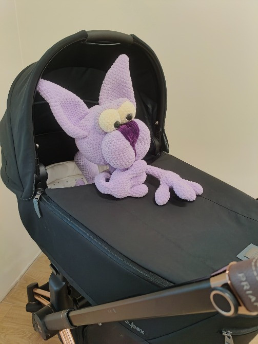 Кіт котик іграшка м'яка в'язана велика 67 см ручна робота Нововолынск - изображение 1