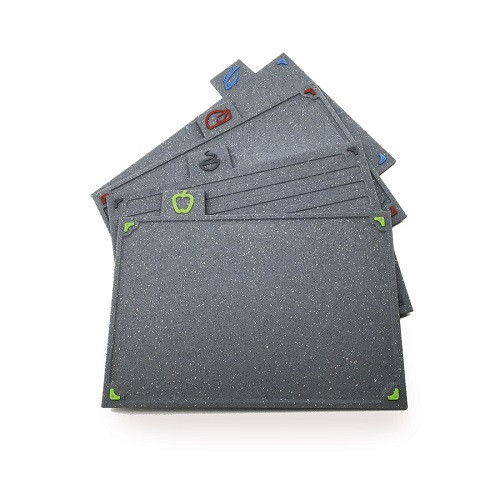 Набор разделочных досок Maestro с подставкой 29 х 19,5 см (MR 1787G) Одеса - зображення 2