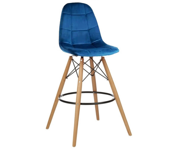 Стілець Лорена Н барний високий синій Днепр - изображение 1