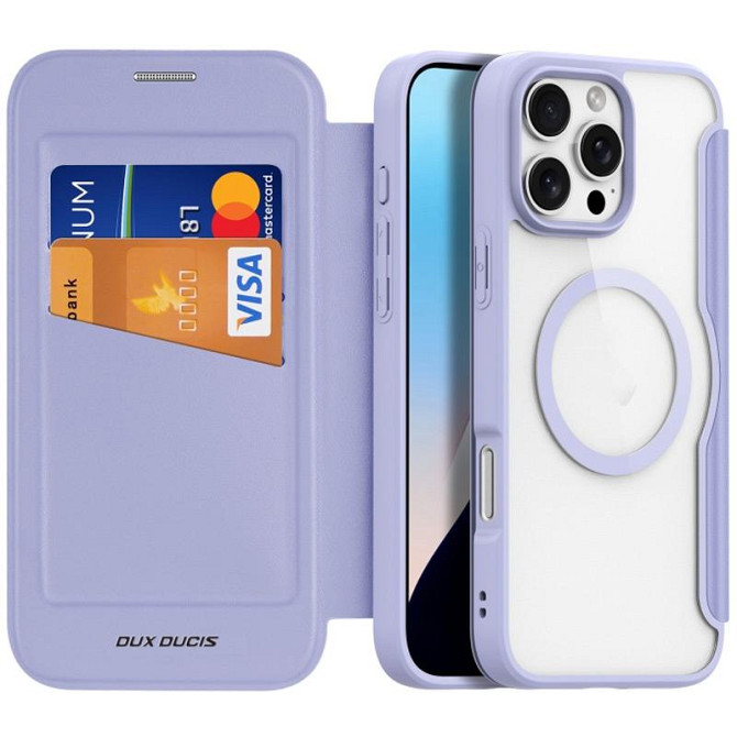 Чехол-книжка Dux Ducis Skin X Pro with MagSafe для Apple iPhone 16 Pro Max (6.9") Херсон - зображення 8