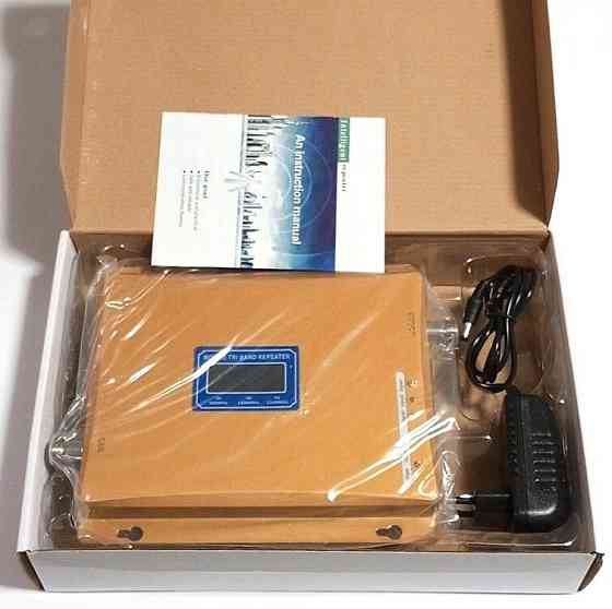 Усилитель 3G/4G интернета и связи трехдиапазонный 2G/3G/4G SL-1770-GDW 900/1800/2100 МГц, 300-400 кв Дніпро