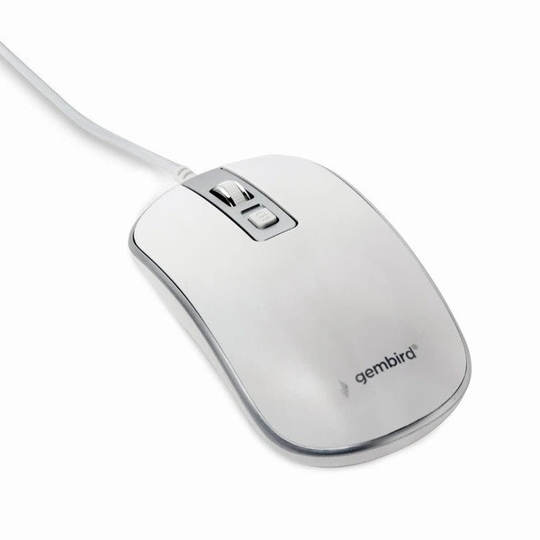 Мишка GEMBIRD MUS-4B-06-WS USB White/Silver (Код товару:42658) Харьков - изображение 2