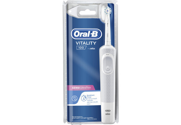 Электрическая зубная щетка Oral-B Vitality Sensi Ultra Thin D100-413-1 Київ - зображення 4
