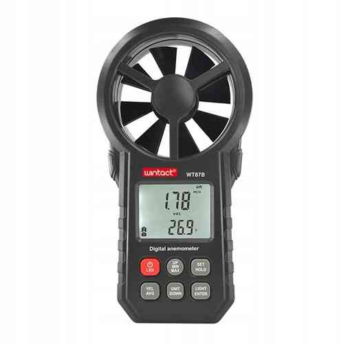 Анемометр крыльчатый USB, Bluetooth 0,3-30м/с, -10-45°C WINTACT WT87B Харків