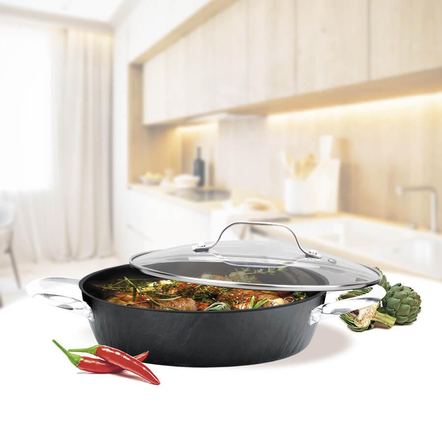 Сотейник Maestro Shallow с крышкой MR-4426-S 26 см Одесса - изображение 1