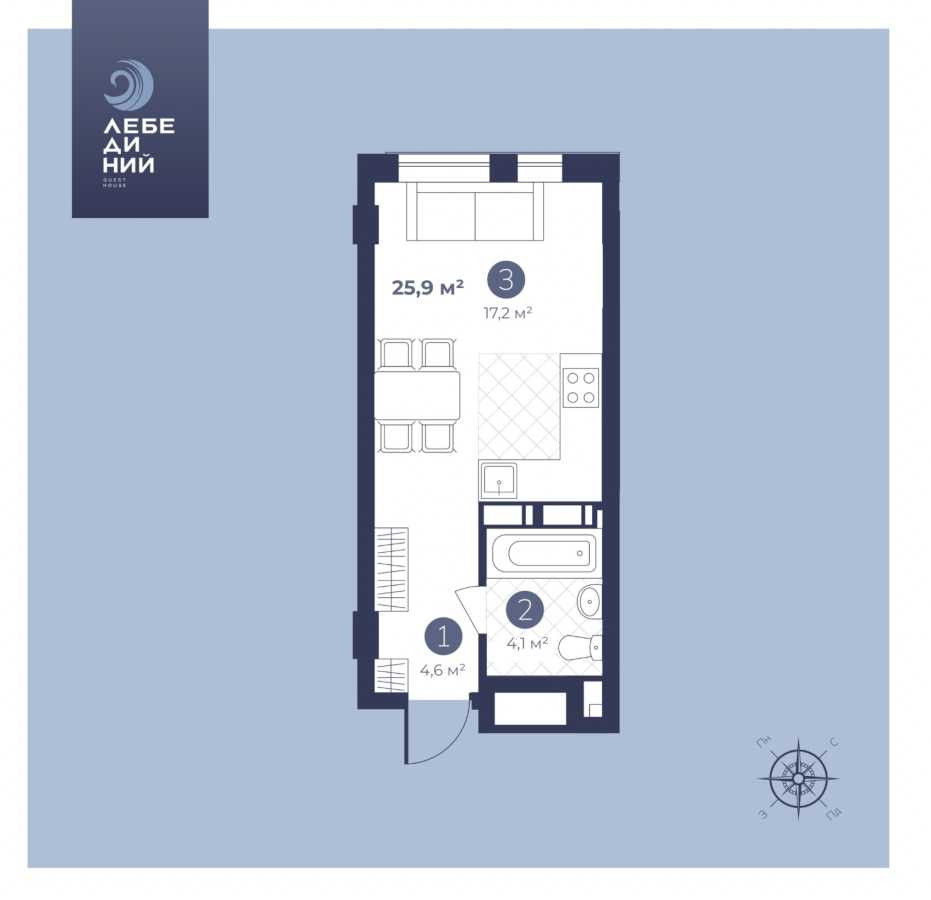 продажа 1-к квартира Киев, Дарницкий, 63000 $ Київ - зображення 2