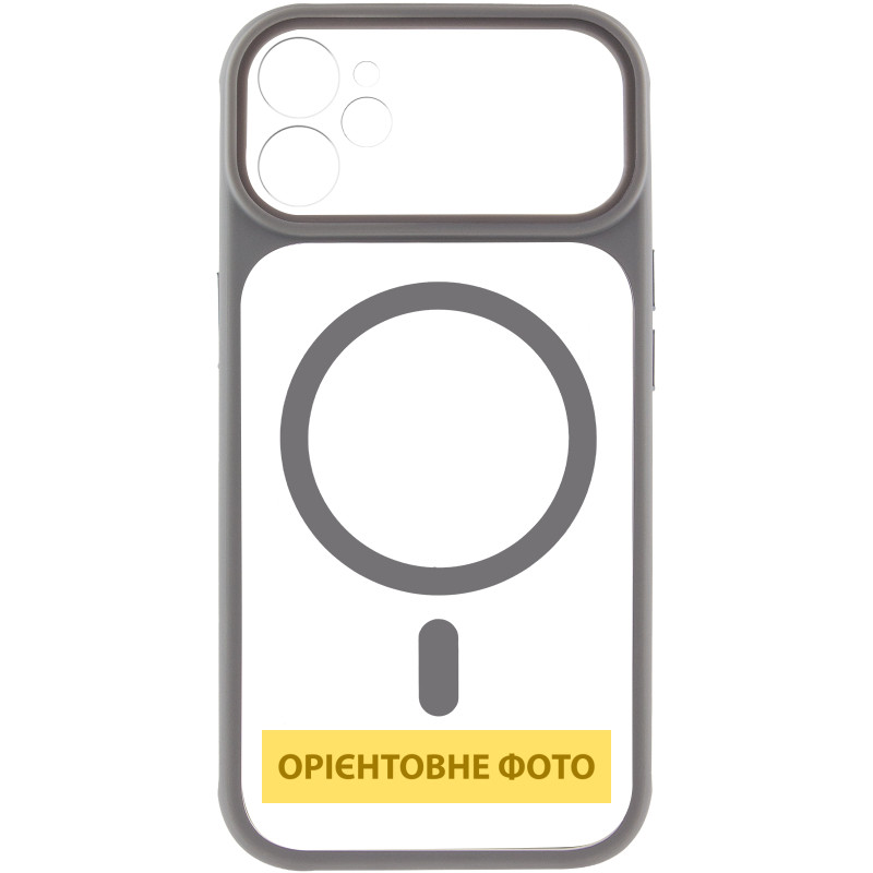 Чехол TPU+PC GETMAN Moon Clear with MagSafe для Apple iPhone 12 (6.1") Херсон - зображення 3