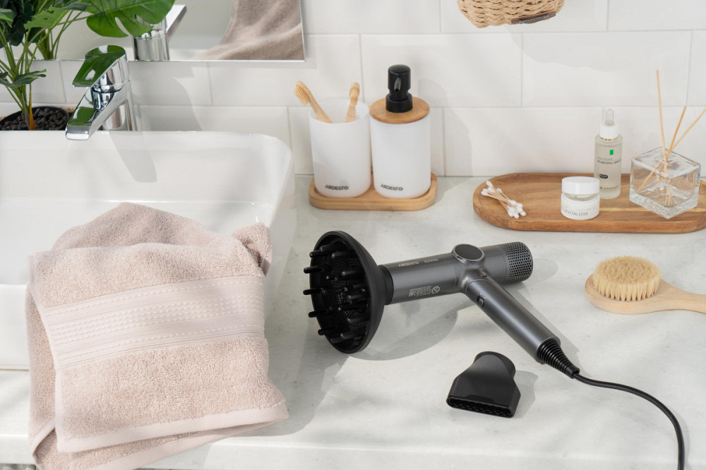 Фен Ardesto Stein HD-Y1000ST 1600 Вт серый Київ - зображення 8